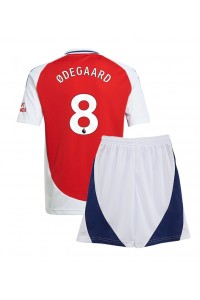 Arsenal Martin Odegaard #8 Babytruitje Thuis tenue Kind 2024-25 Korte Mouw (+ Korte broeken)